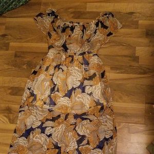 Floral off the shoulder dress